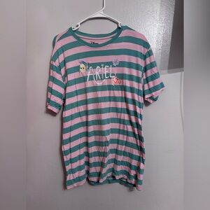 Disney Ariel Pink and Teal Striped Top